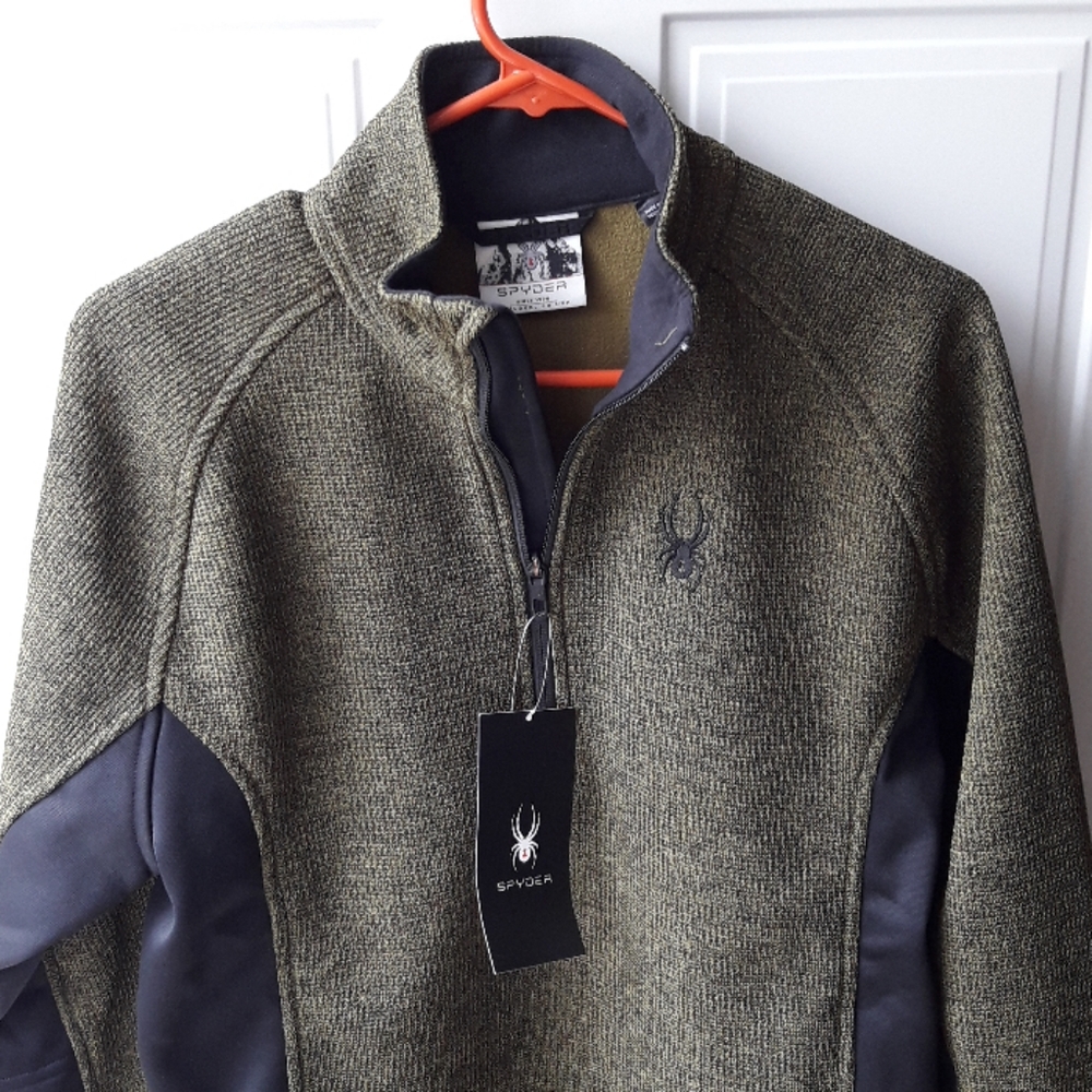 Spyder Men's Pullover Medium Greenish Gold